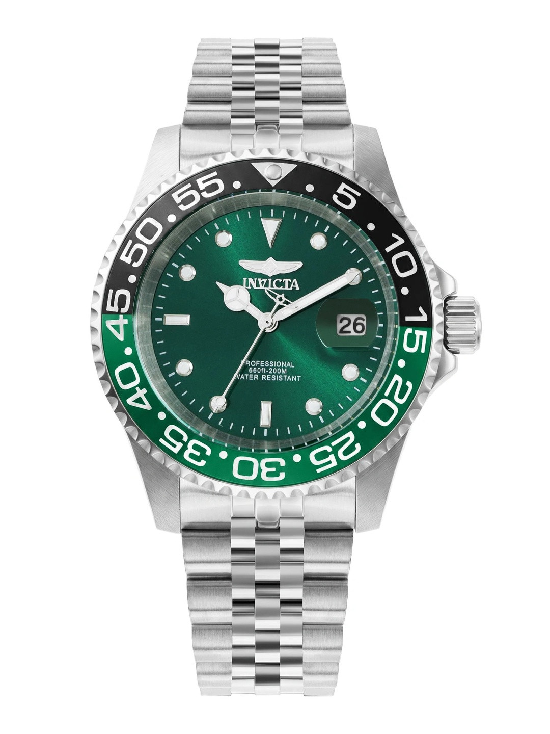 Invicta Men Pro Diver 200 M Quartz Green Dial Analog Watch - 34105