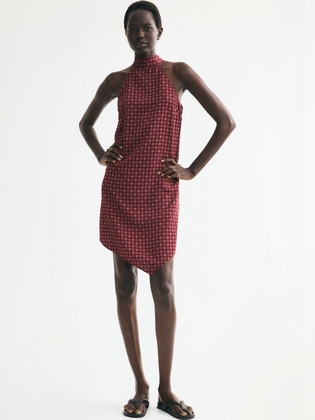 H&M Tie-Detail Handkerchief Dress