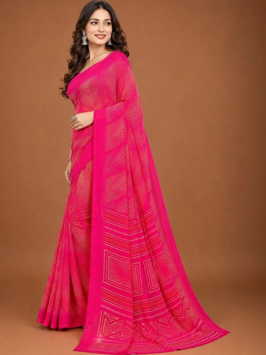 Tanuza Fashion Pure Georgette Saree