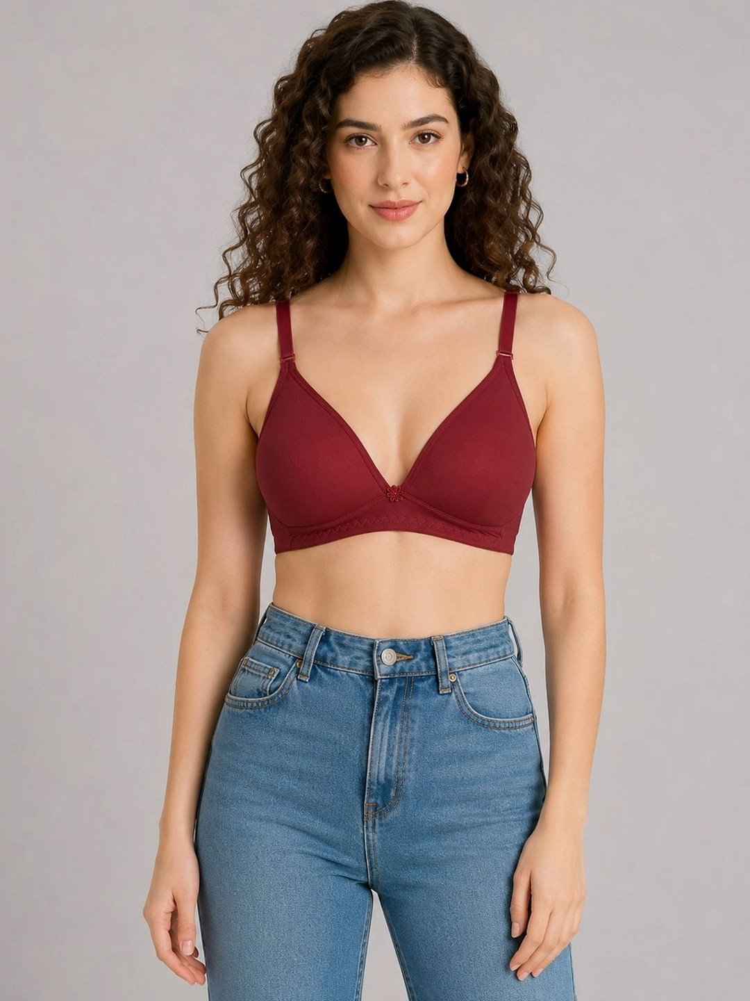 mod & shy Medium Coverage Lightly Padded Plunge Bra
