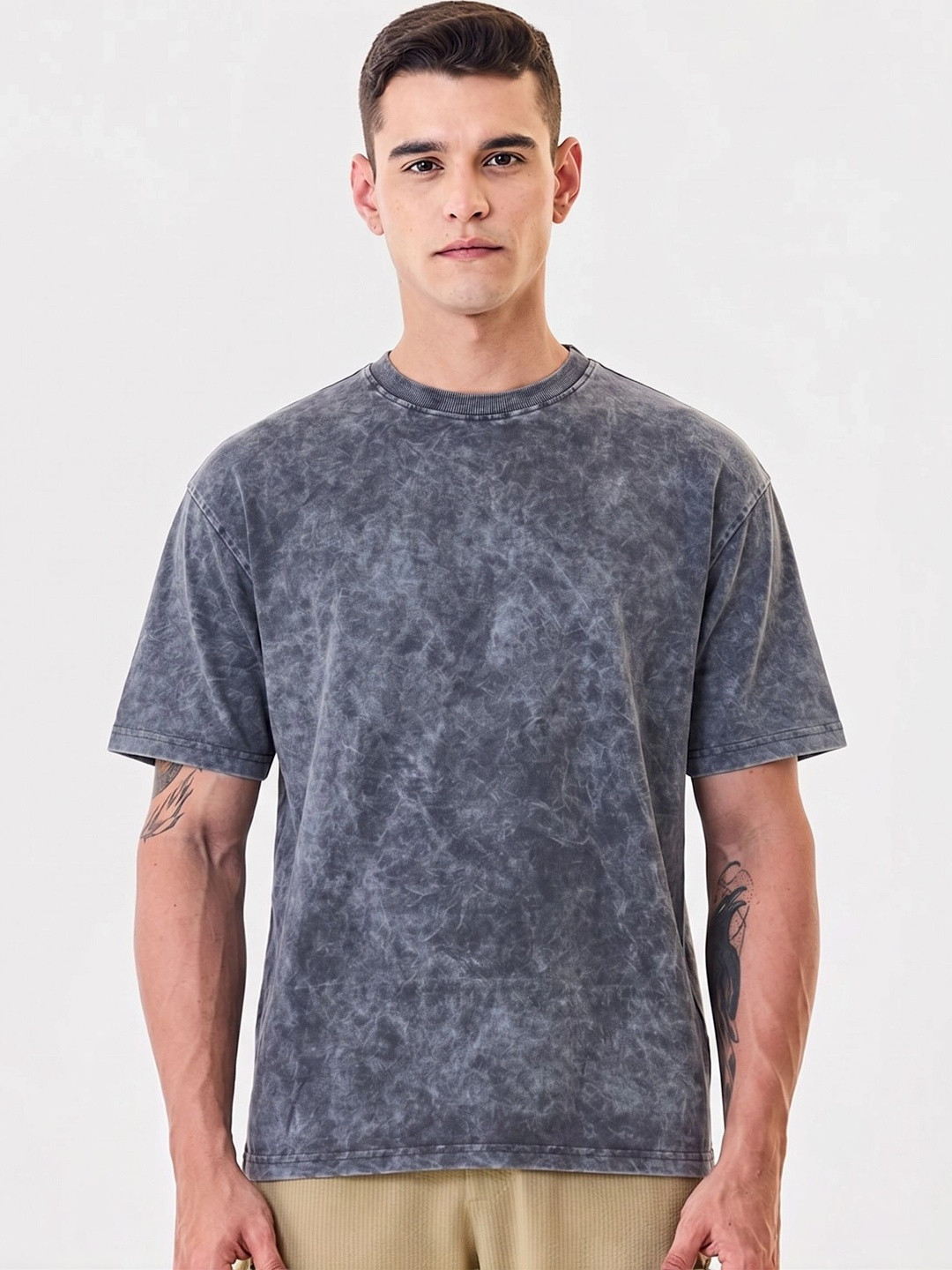 RHINO CULT Men Drop-Shoulder Sleeves T-shirt