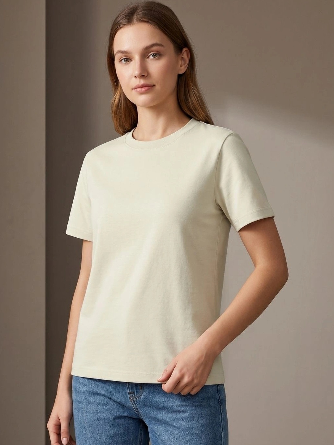 NOBERO Women Pure Cotton T-shirt