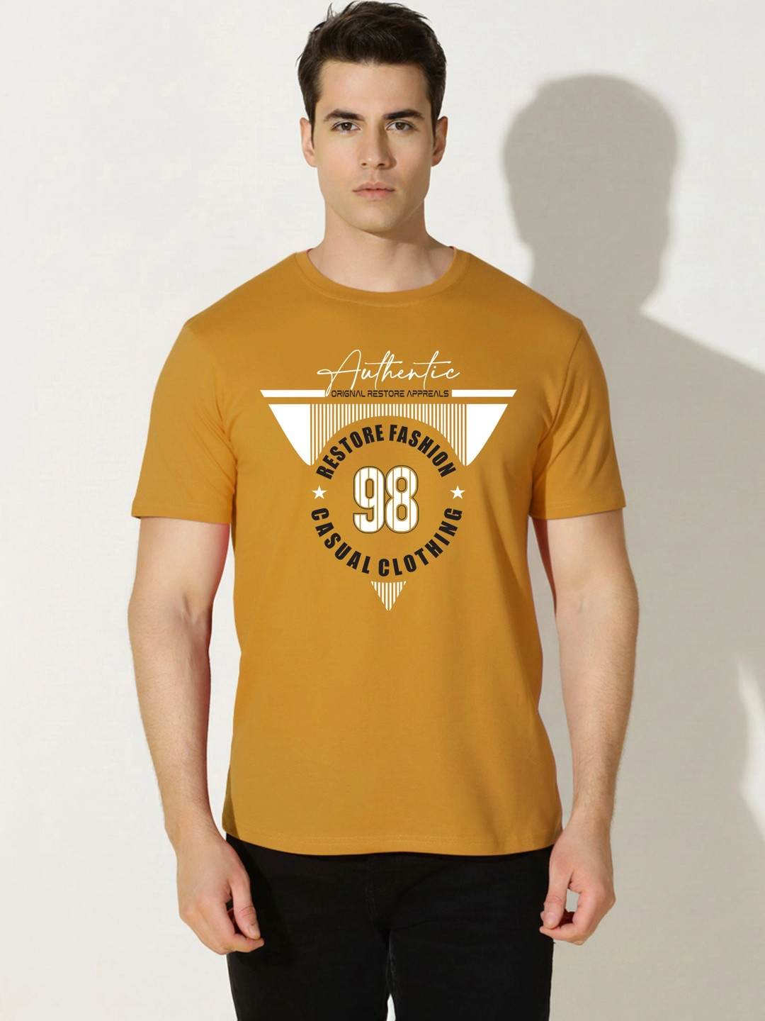 SKY HARBOAR Men Typography Printed T-shirt