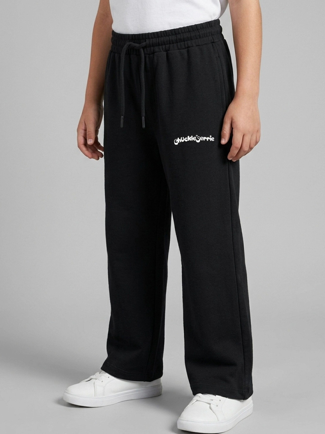 Chuckleberrie Boys Straight-Fit Cotton Track Pants