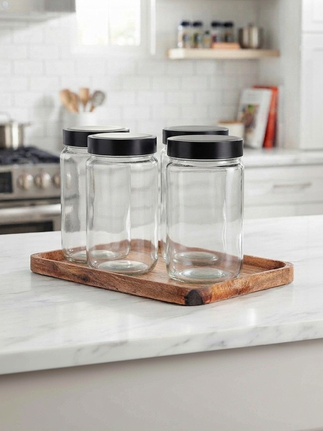 Aura Transparent 2026 Glass Easy to Clean Jar Container