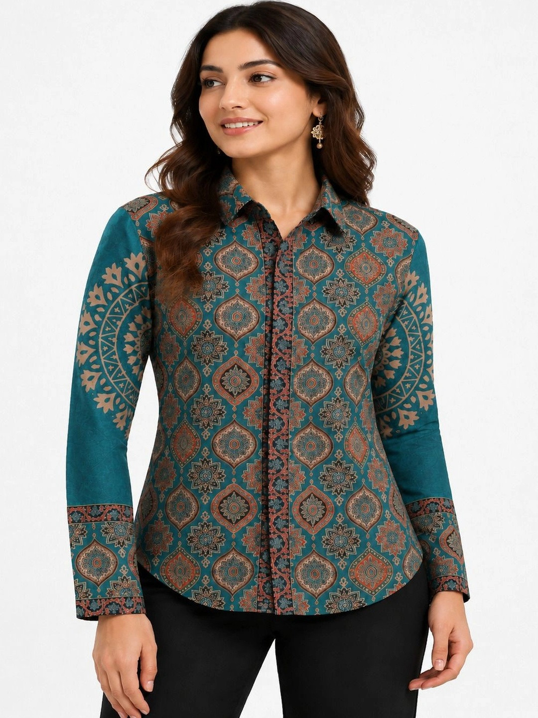 PURVIT Women Printed Casual Shirt