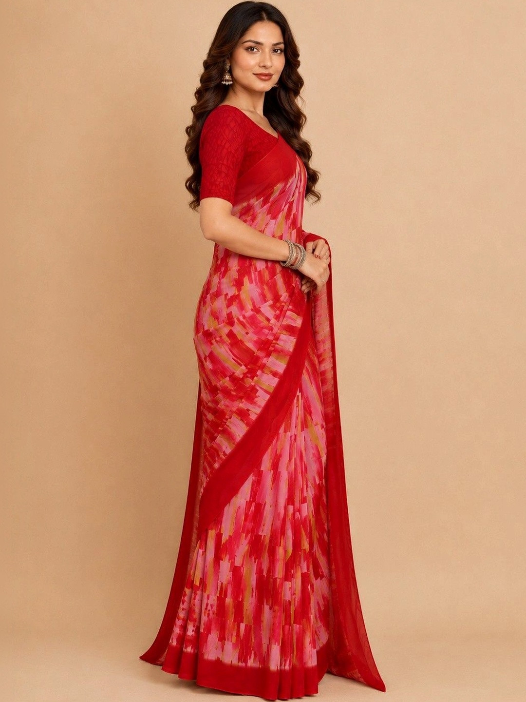 Tanuza Fashion Pure Georgette Saree