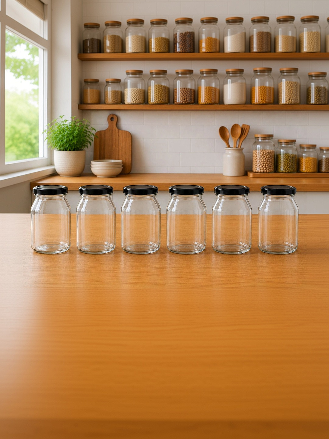 Aura Transparent 2026 Glass Jar Container