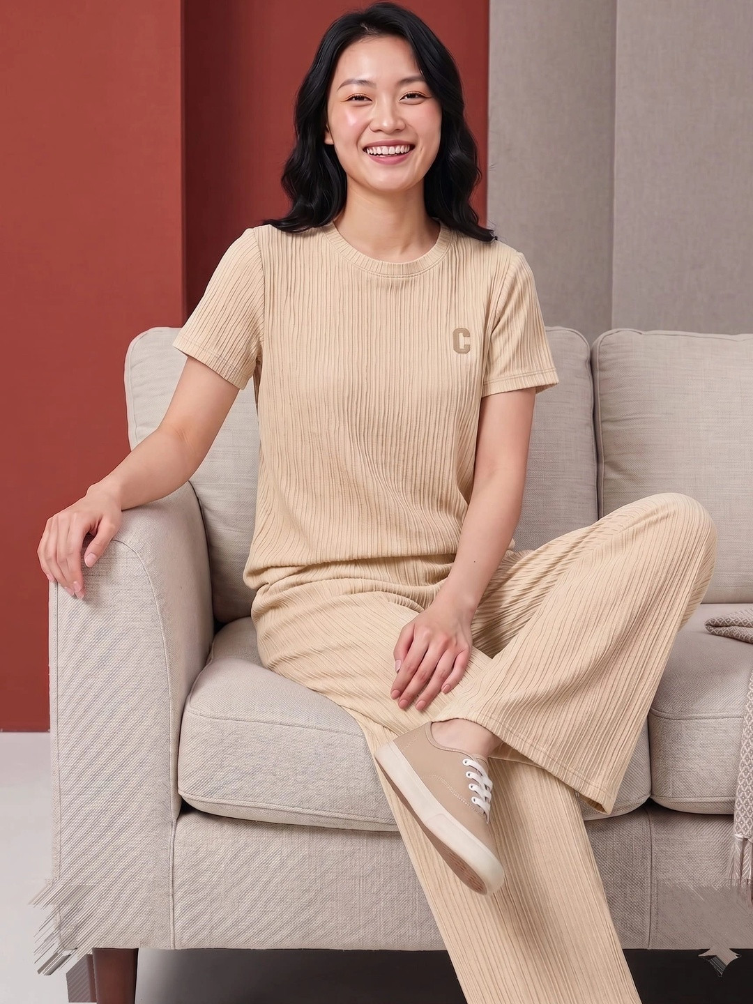 PKF Women Printed Night suit