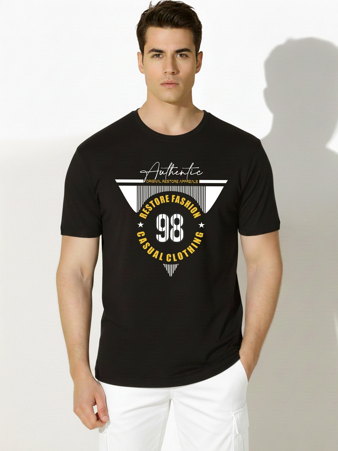 SKY HARBOAR Men Typography Printed T-shirt