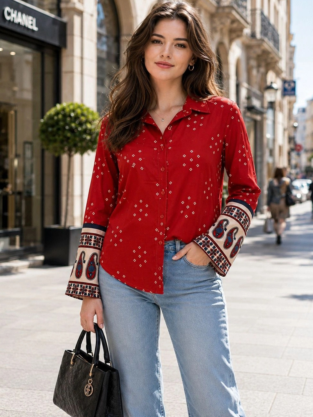 PURVIT Women Printed Casual Shirt
