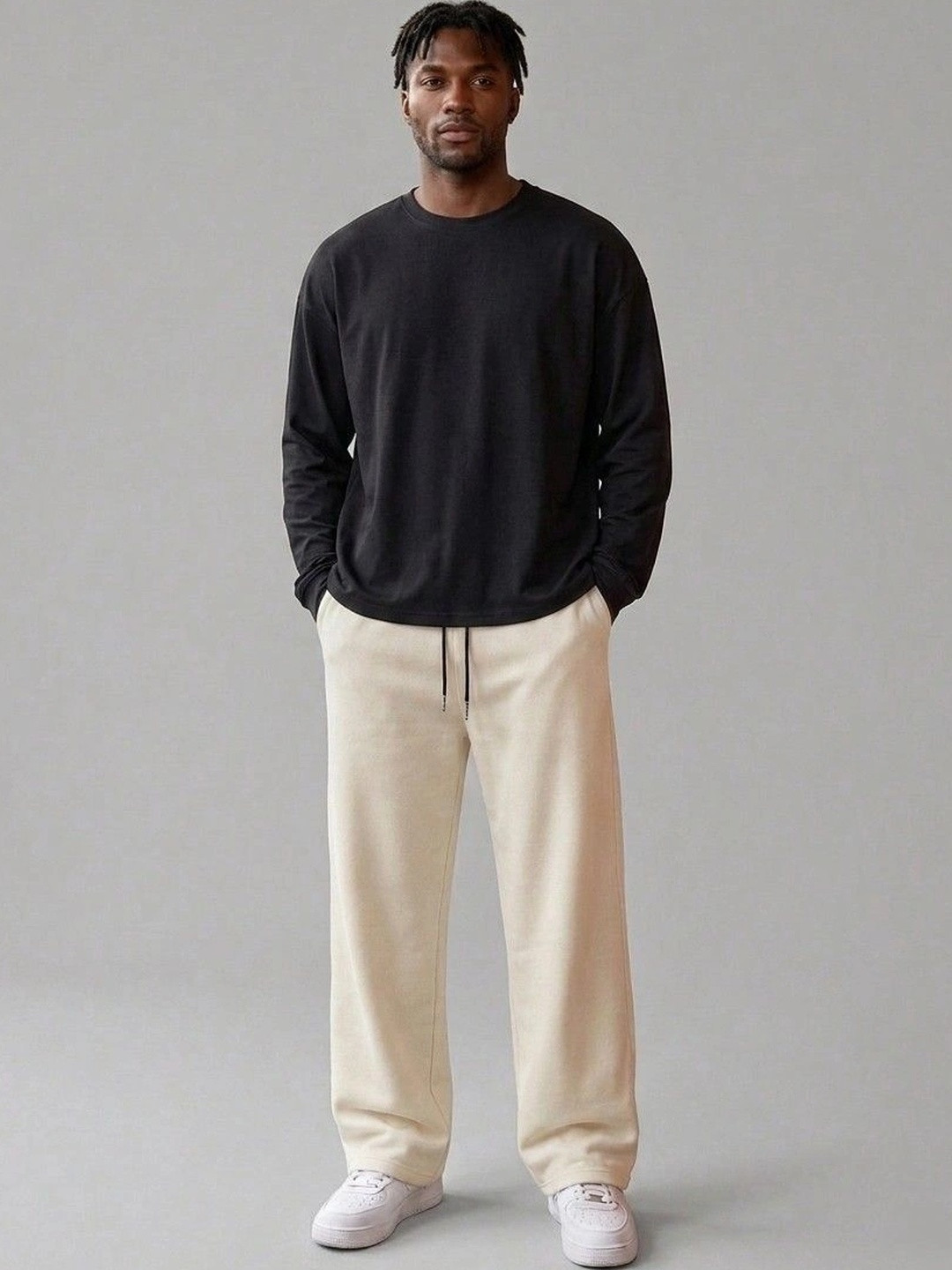 CORNERKICK Men Baggy Track Pants