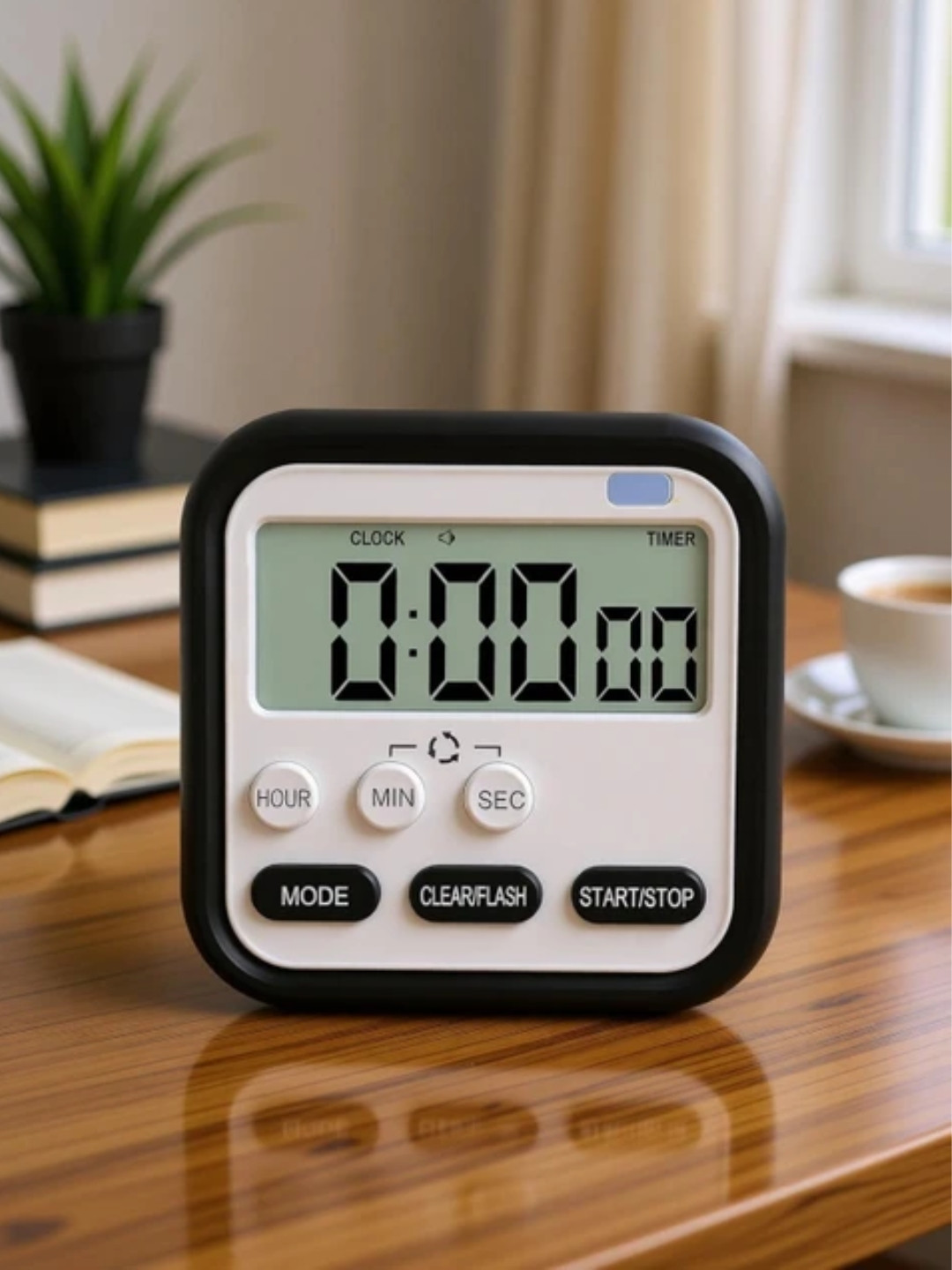 Myntra Elegant Homes Black Table Clock