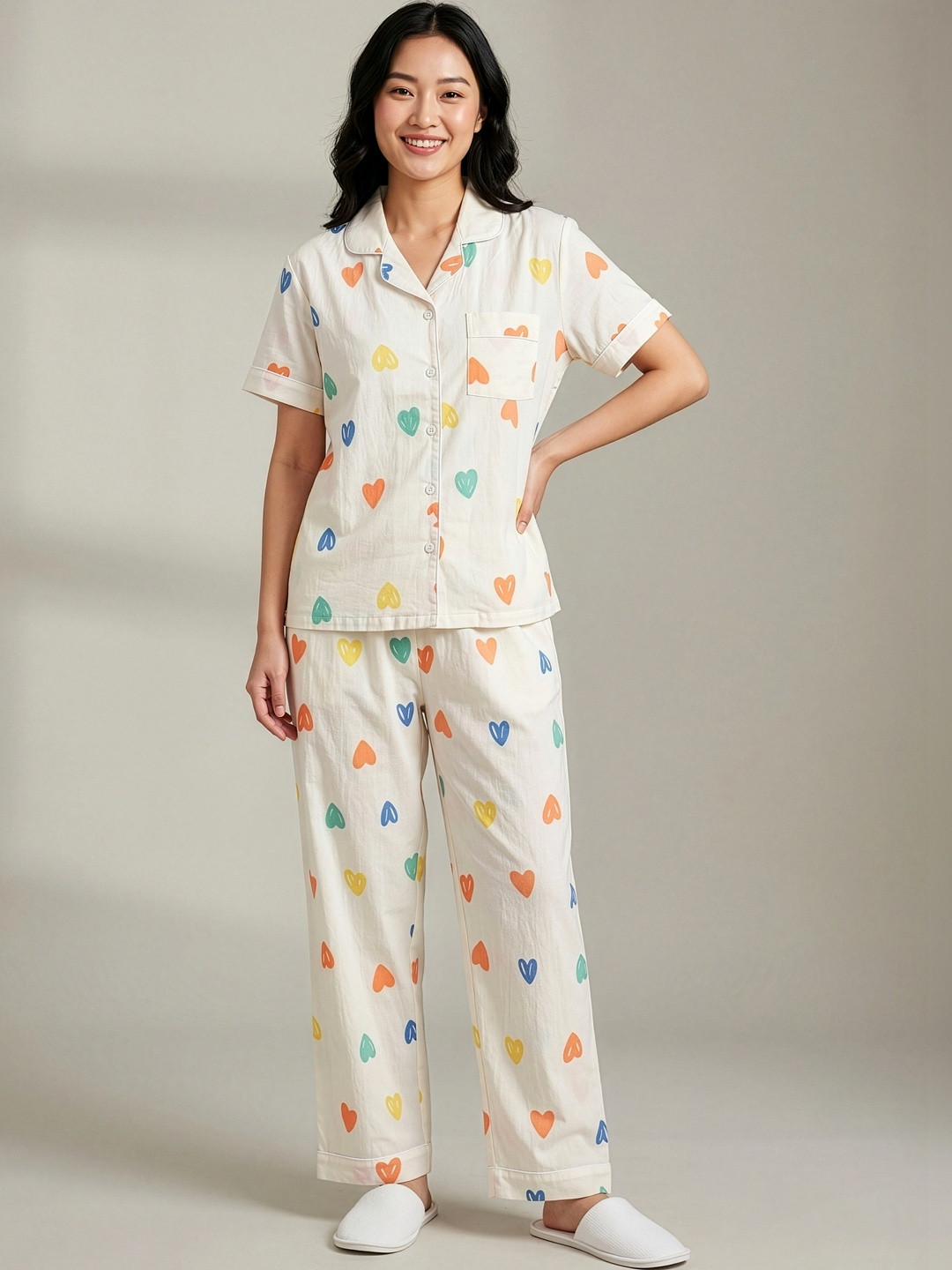 Lugo Women Printed Night suit