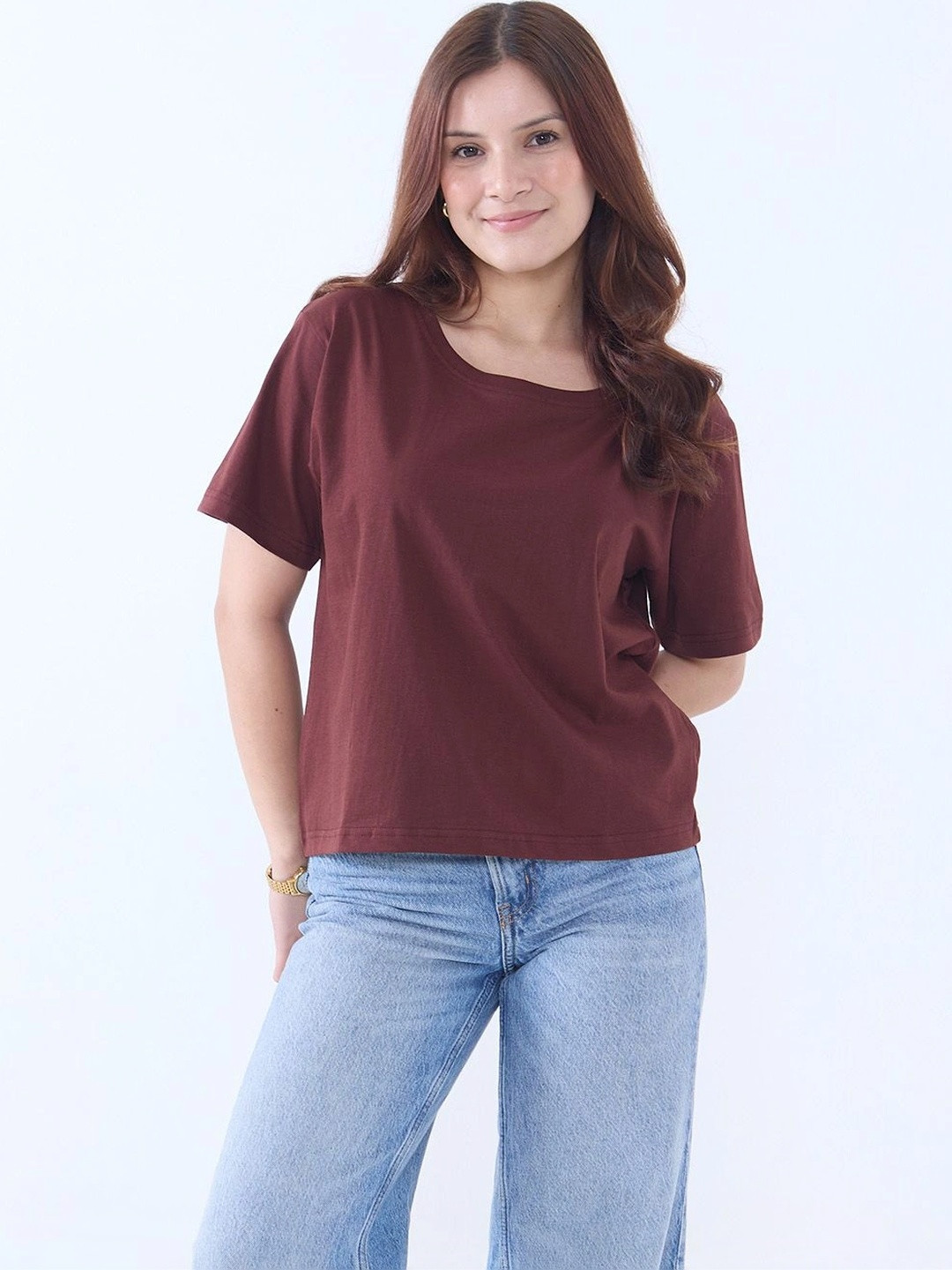 DKY Women Boxy T-shirt