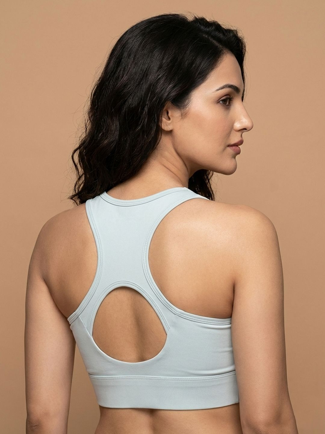 Luella High Impact Soft Foam Padded Front Zip Racerback Sports Bra