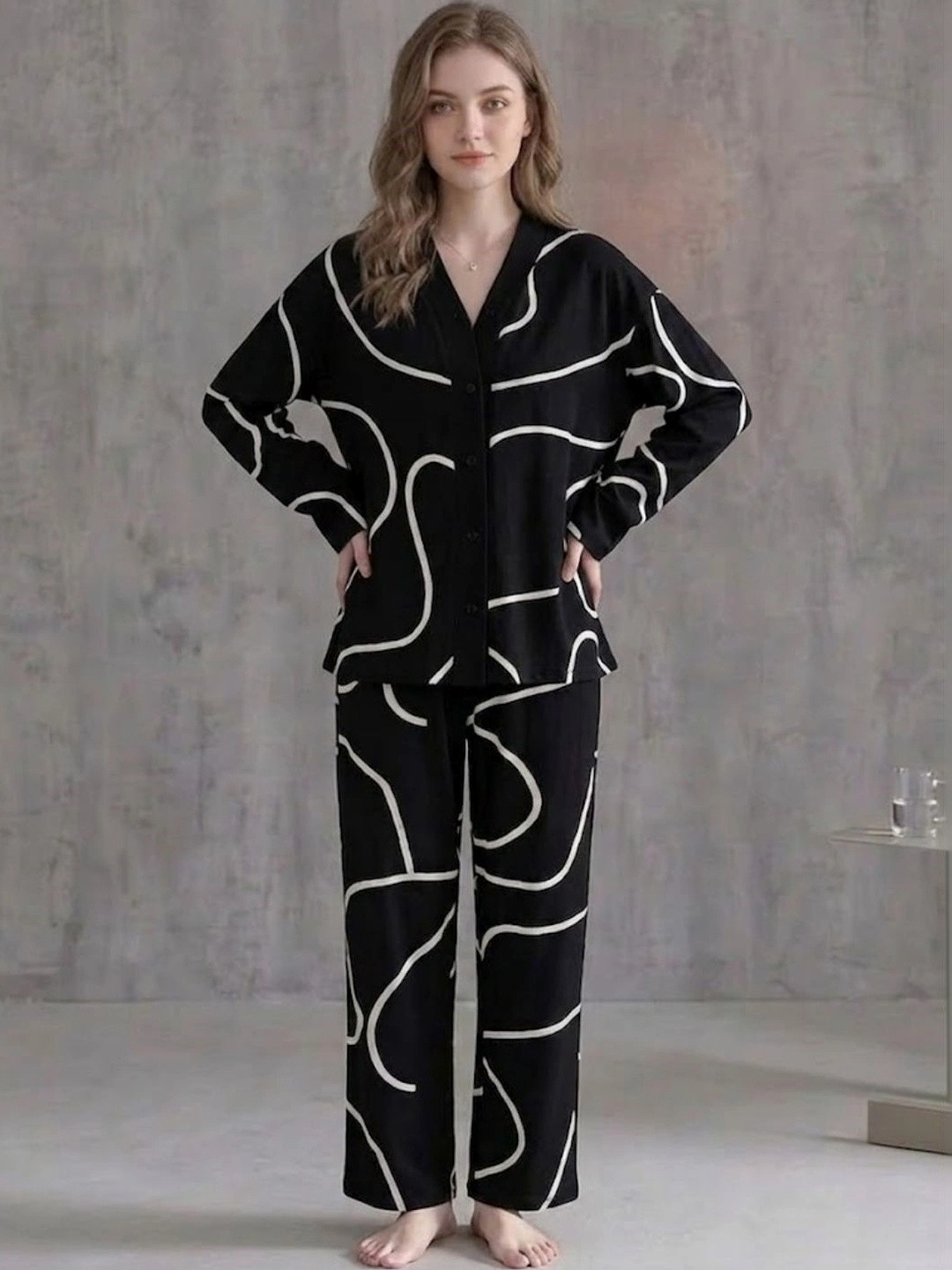 Women Printed Night suit 7