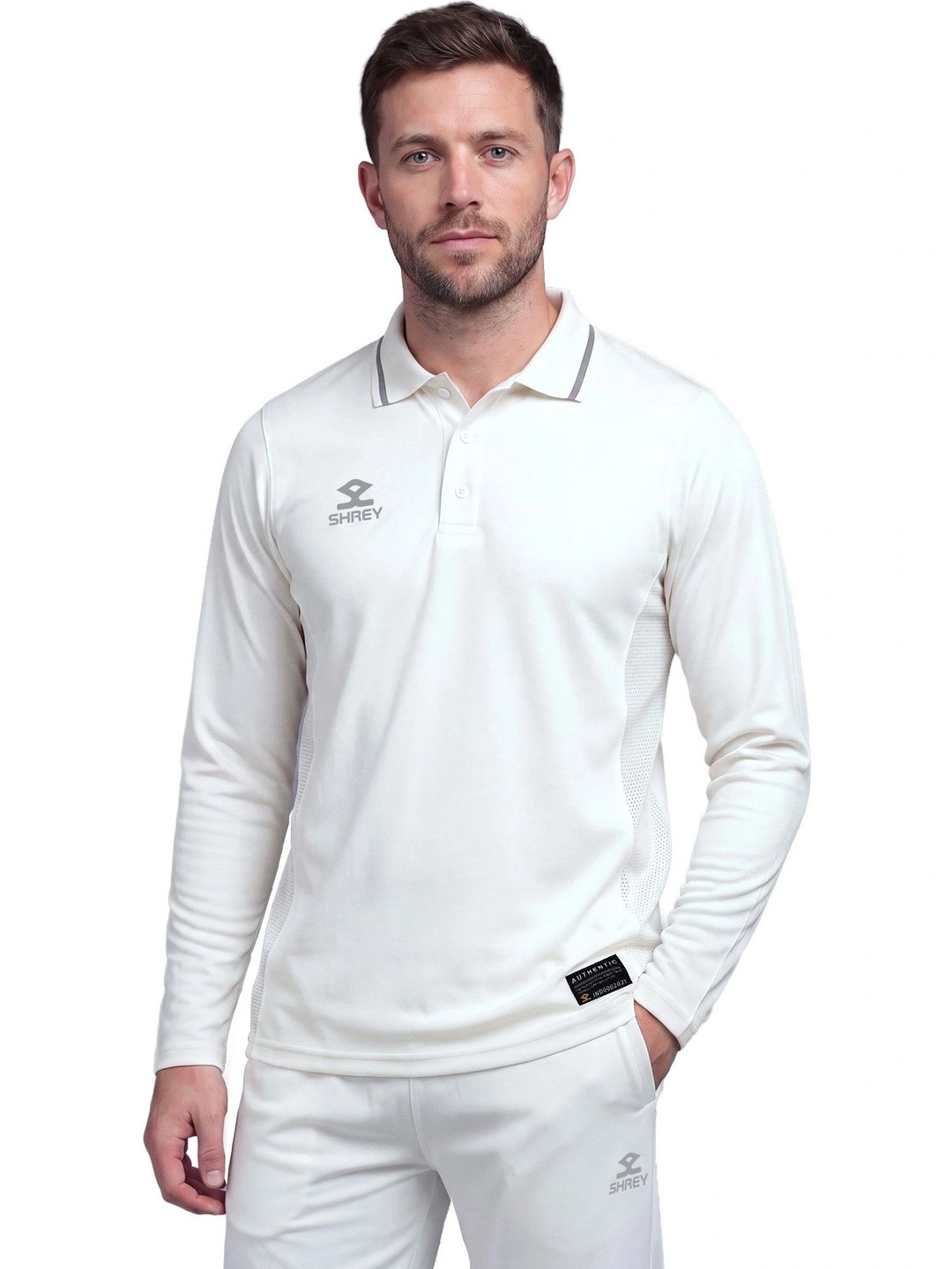 Shrey Polo Collar Long Sleeves T-shirt