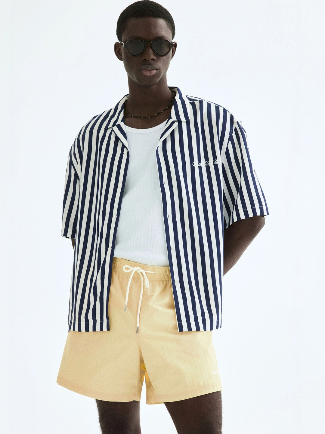 H&M Men Striped Casual Shirt