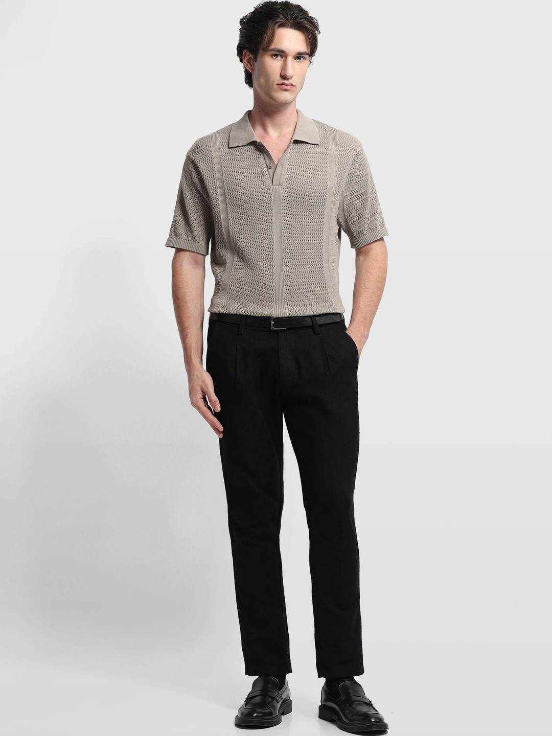 Arrow Sport Cotton Linen Slim Fit Trouser