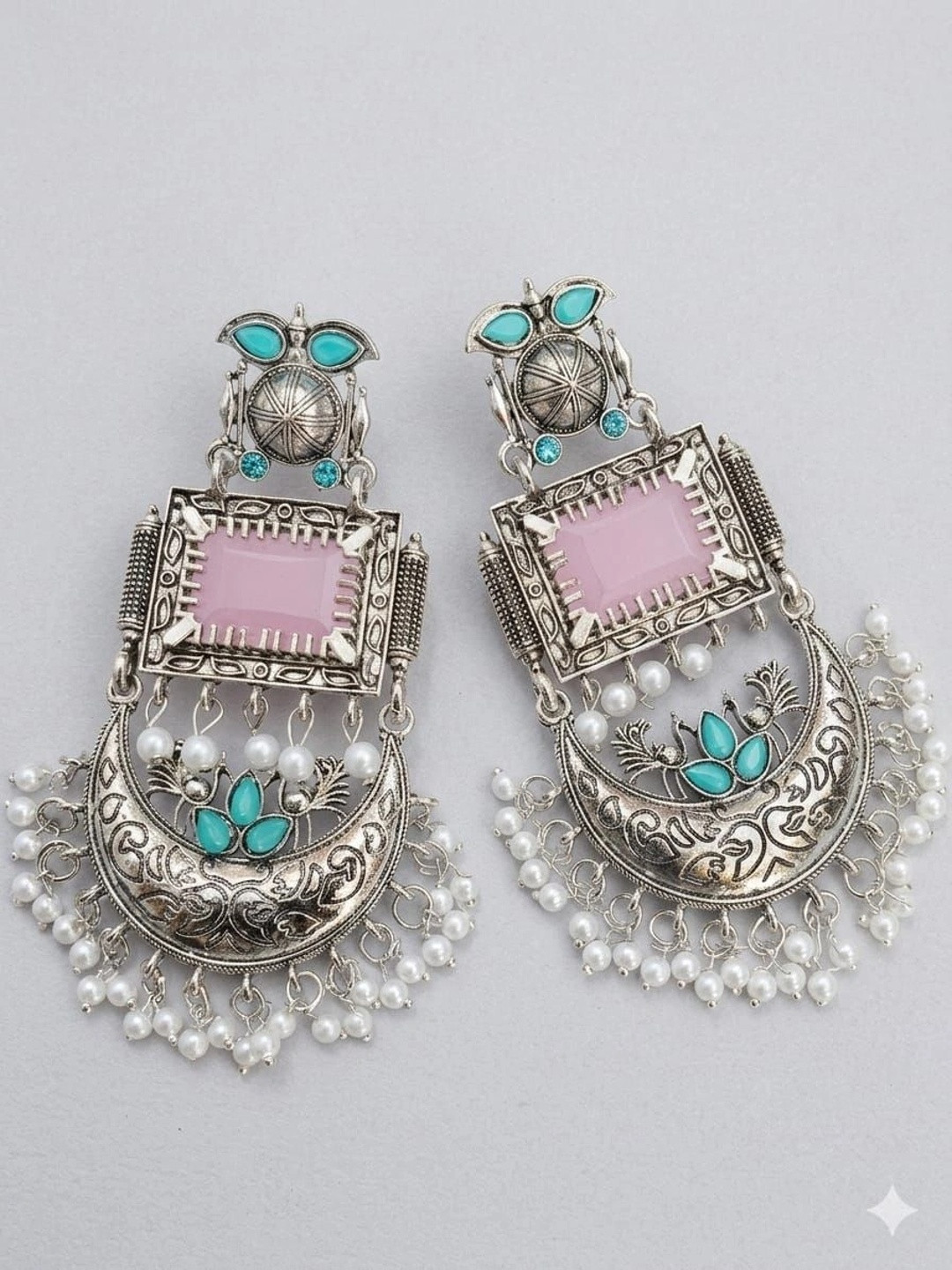 ANAMYA Crescent Shaped Chandbalis Earrings