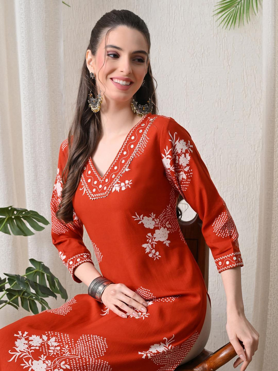 KHUHA Women Floral Printed Floral Kurta