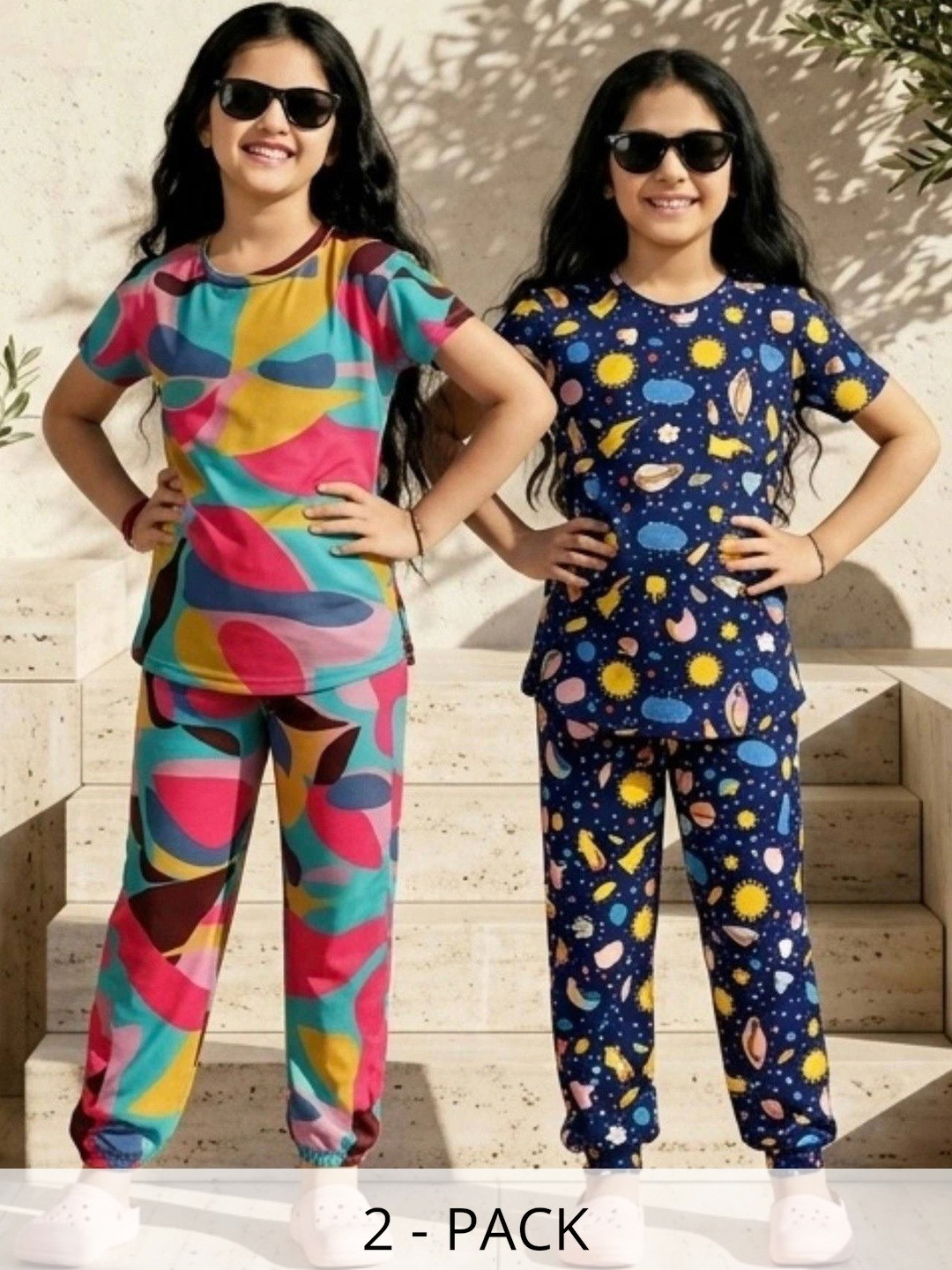 BAESD Girls Graphic Printed Maxi Nightdress