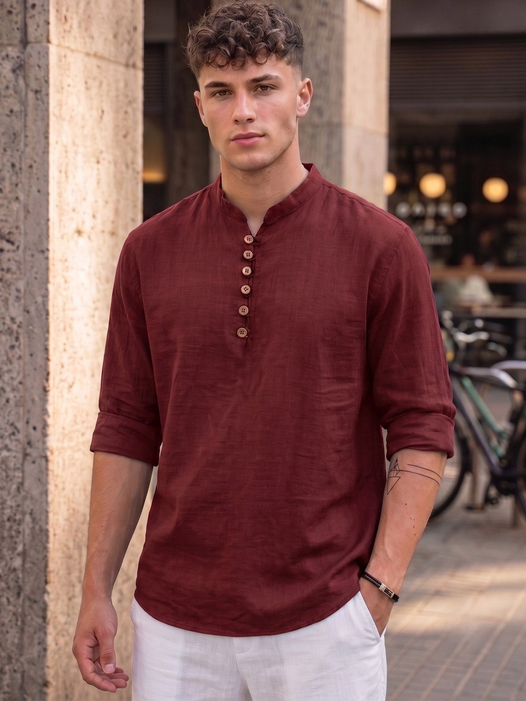 FINIVO FASHION Men Comfort Casual Shirt