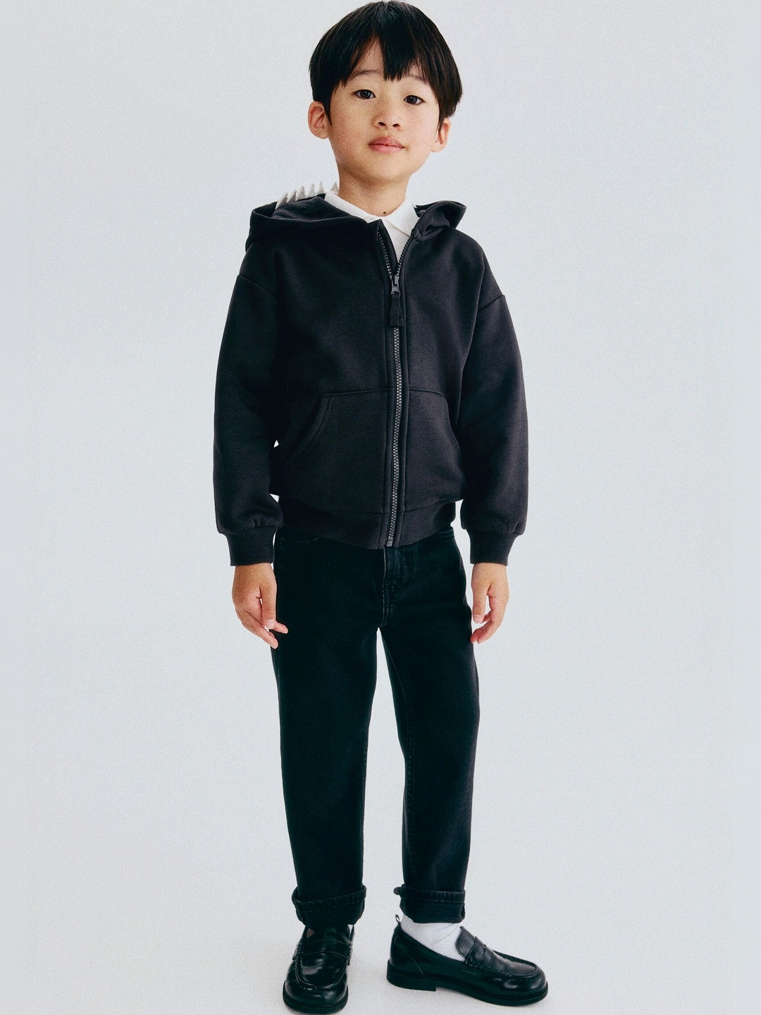H&M AppliqueD Zip-Through Hoodie