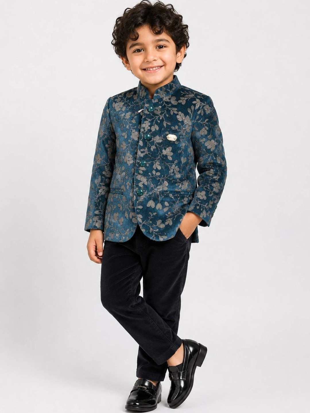 Allkind Boys Printed Coat with Trousers