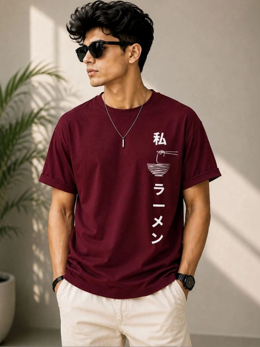 MOSSMOOR Men Typography Printed T-shirt