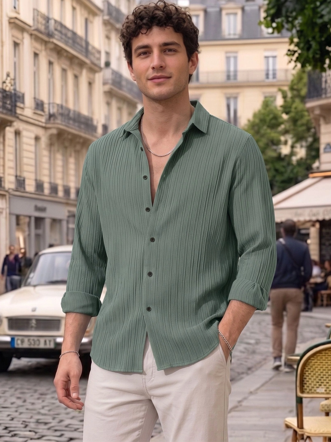FINIVO FASHION Men Comfort Casual Shirt