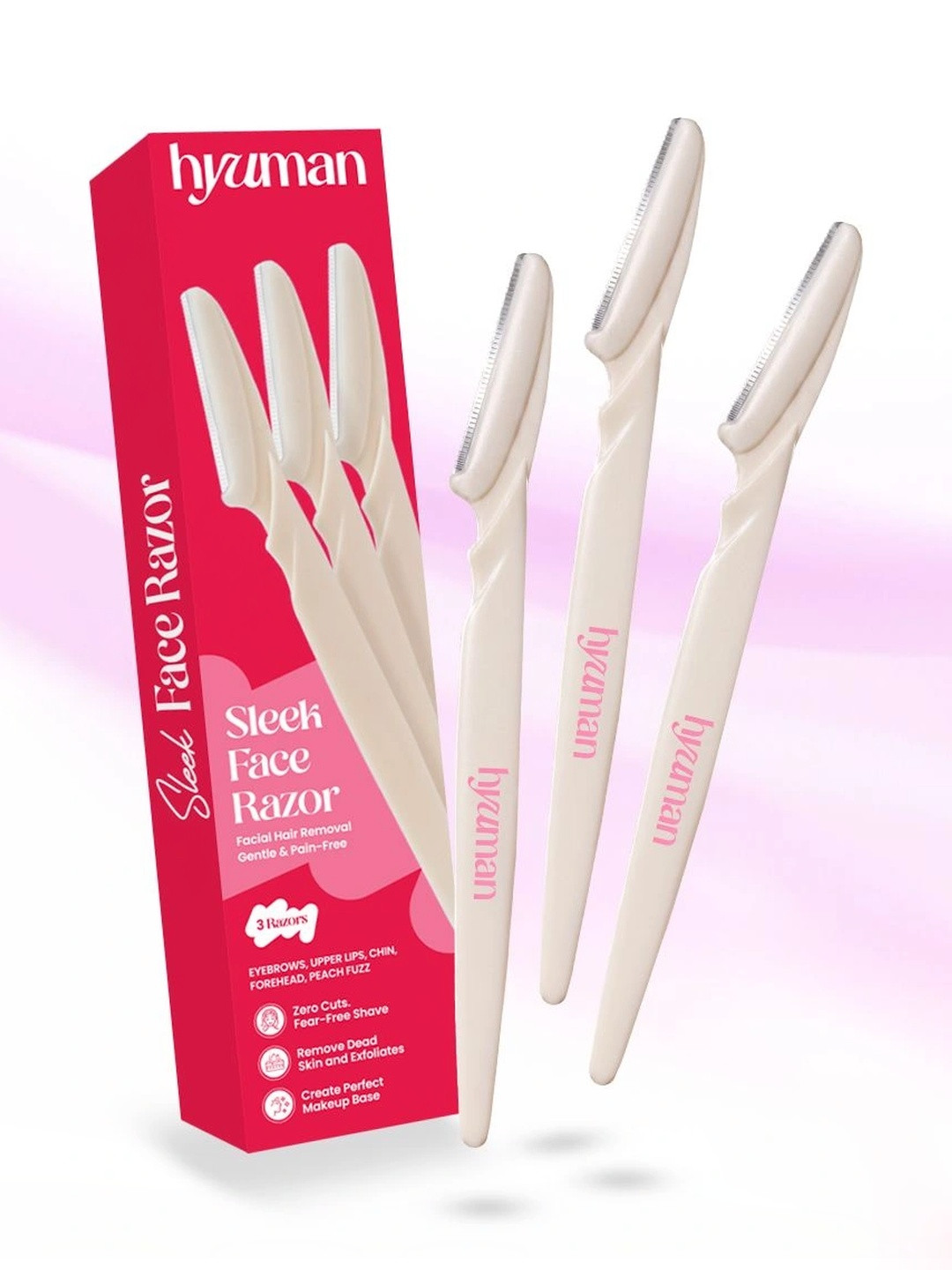 HYUMAN Set Of 3 Sleek Face Razor