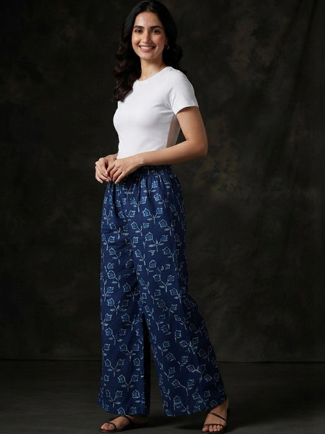 PRESHA Women Floral Printed Ethnic Palazzos