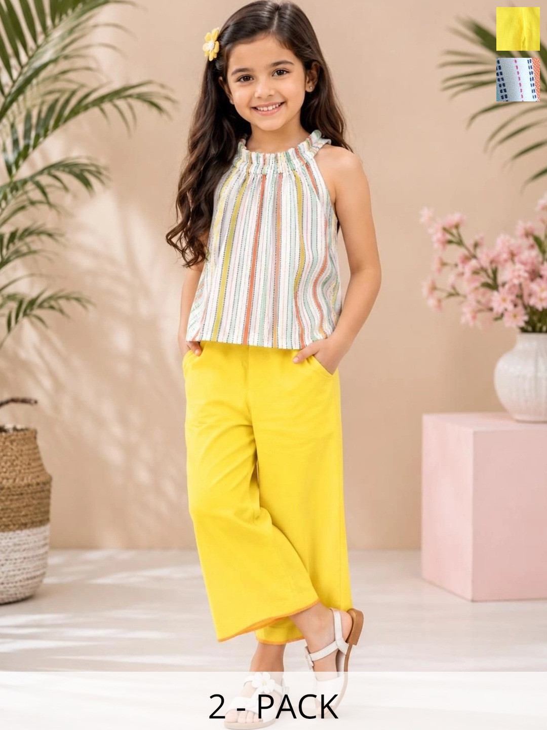 Girls Striped Top with Palazzos 6