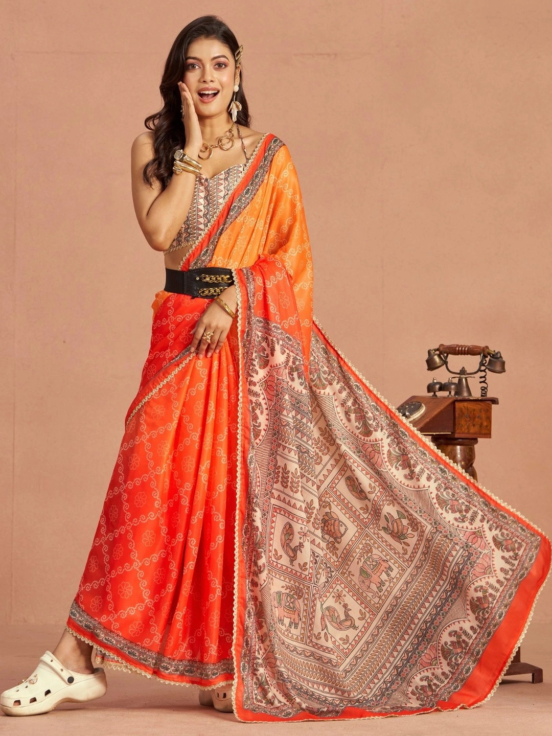 Anouk Pure Georgette Saree