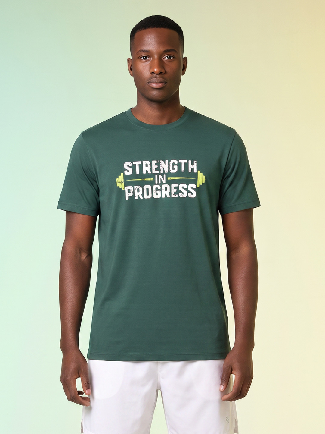HRX by Hrithik Roshan Typography Printed Rapid Dry Training T-shirt