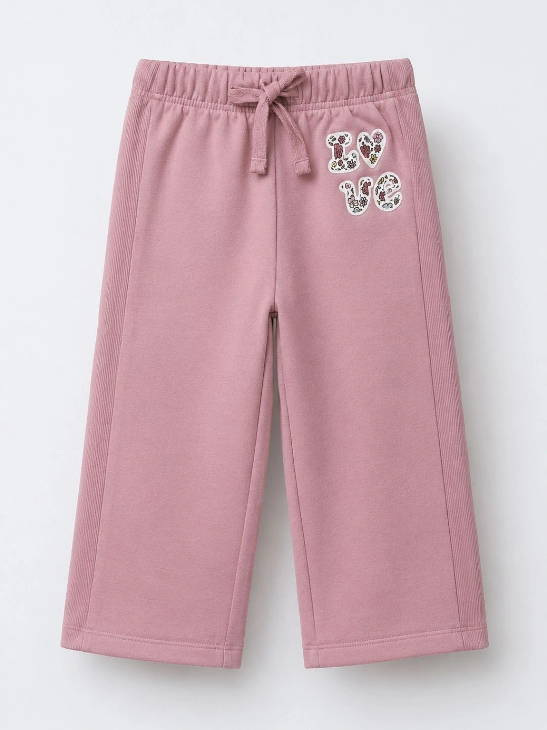 Alan Jones Girls Regular Fit Brand Logo Track Pants