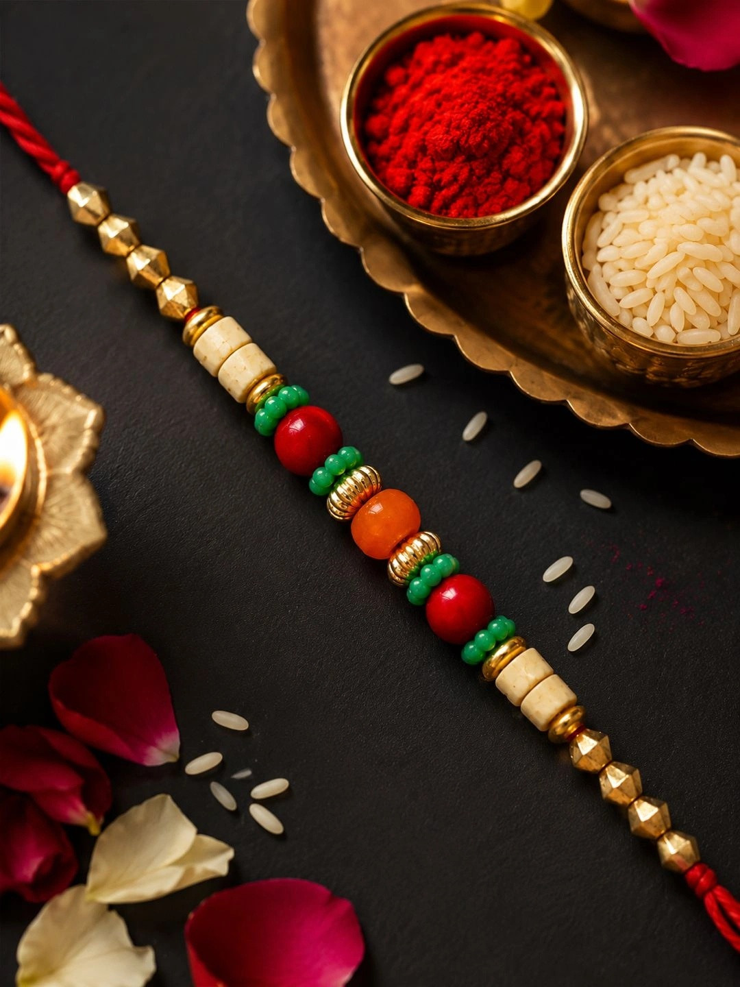 Aapno Rajasthan Beaded Thread Rakhi