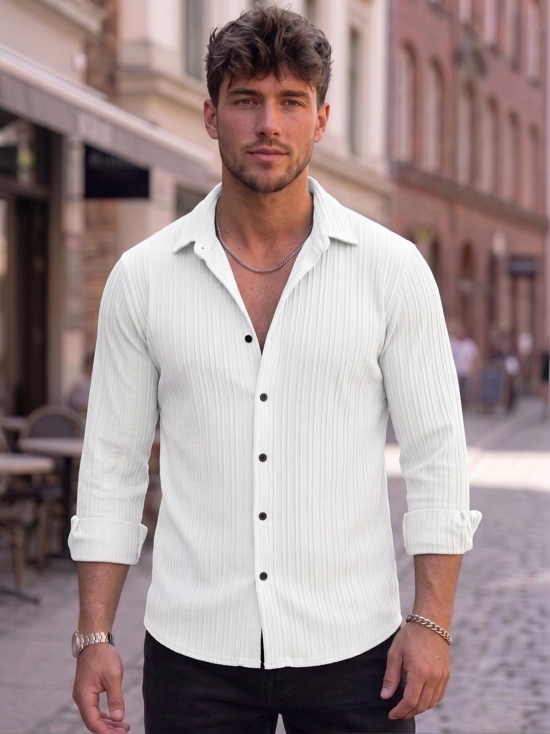 FINIVO FASHION Men Comfort Casual Shirt