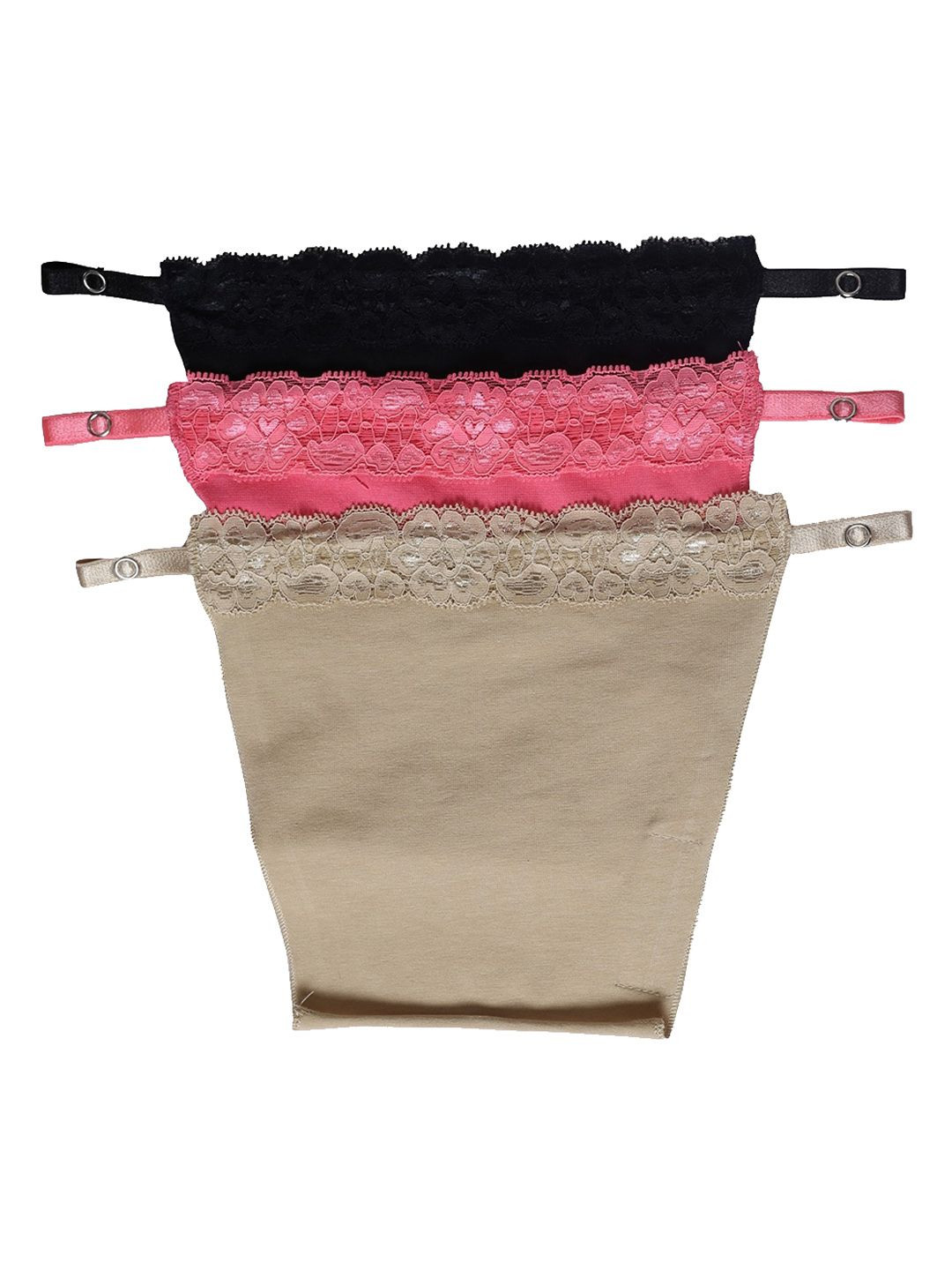 Finesse Miracle Cami Set of 3 Clip-On Camisoles