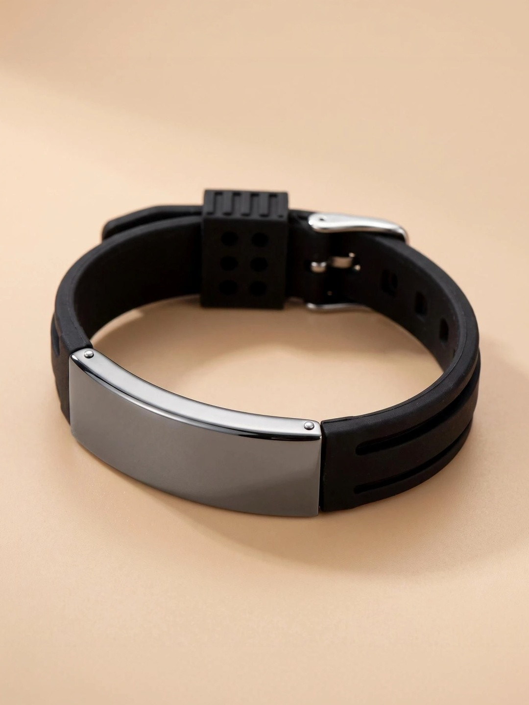 MYKI Men Black Cuff Bracelet