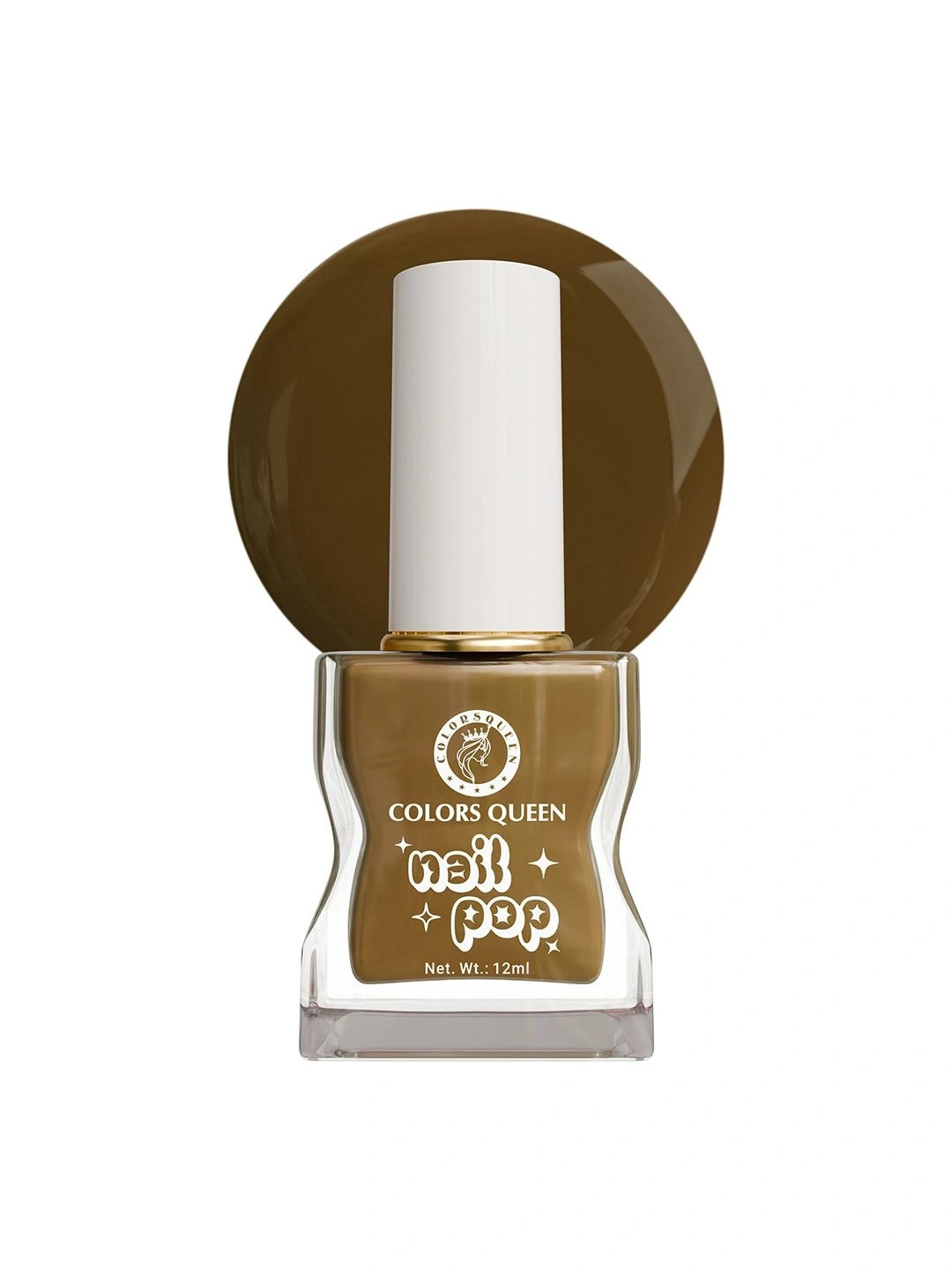 Colors Queen Nail Pop Glossy Gel Finish & Quick Drying Nail Polish - 12 ml - Mustard Spice