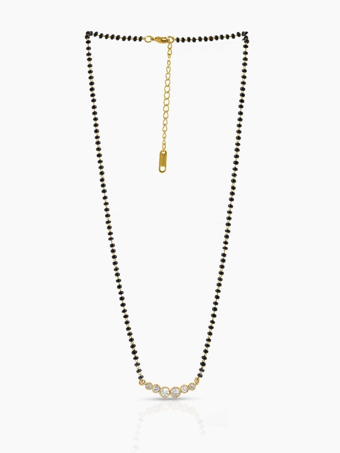 SWASHAA Gold-Plated Zircon Mangalsutra