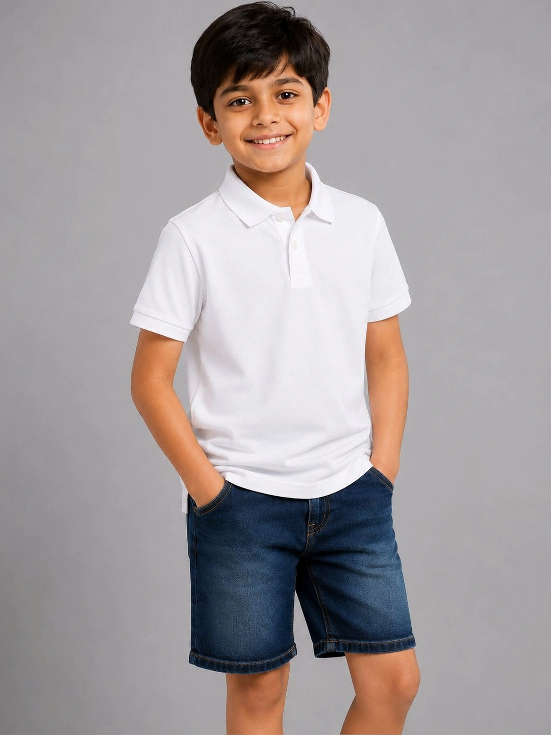 Dechado Boys White Tshirts