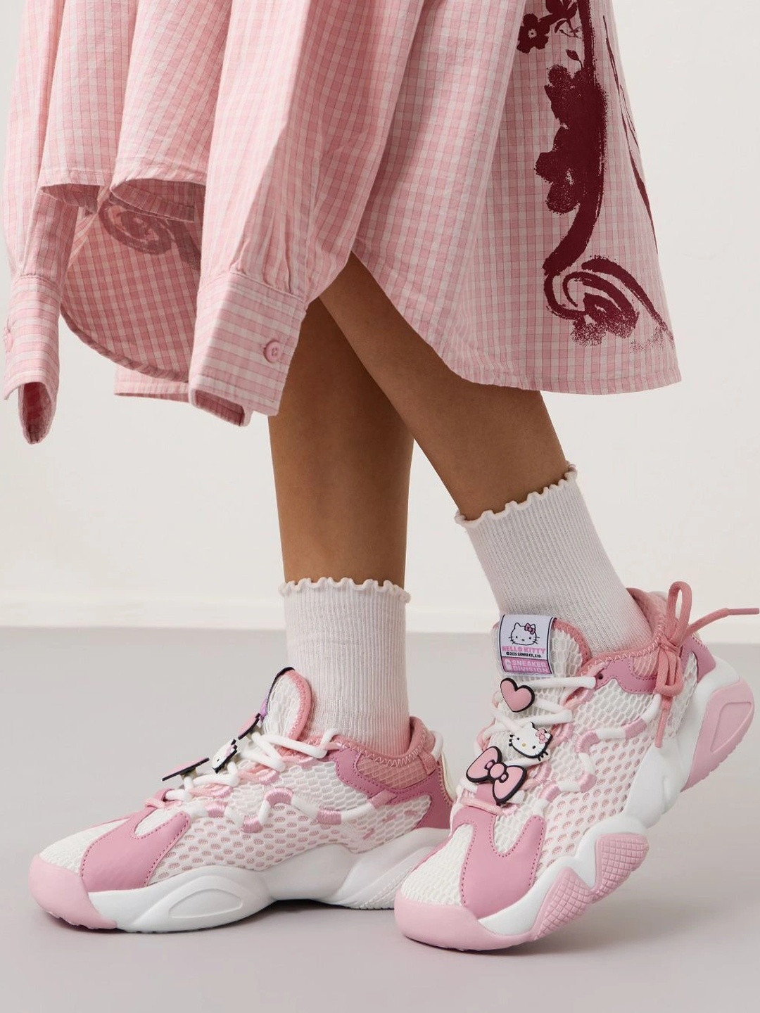 The Souled Store Women Hello Kitty Textured Sneakers