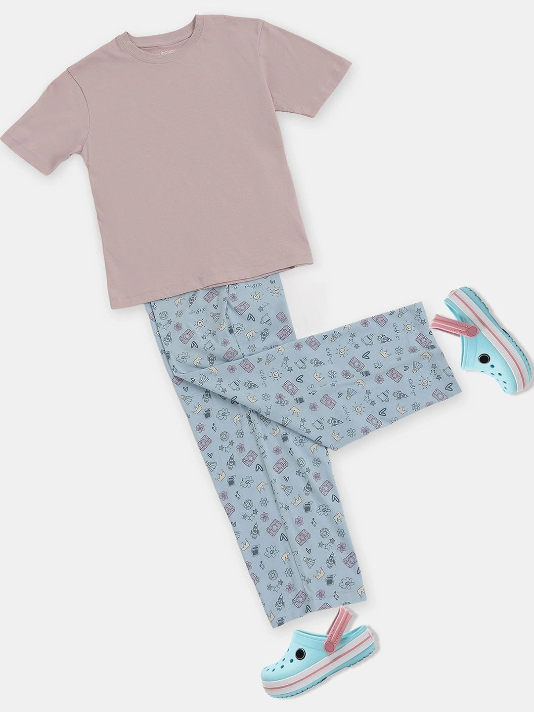 Jockey Girl's Super Combed Cotton Solid Short Sleeve T-Shirt -RG02