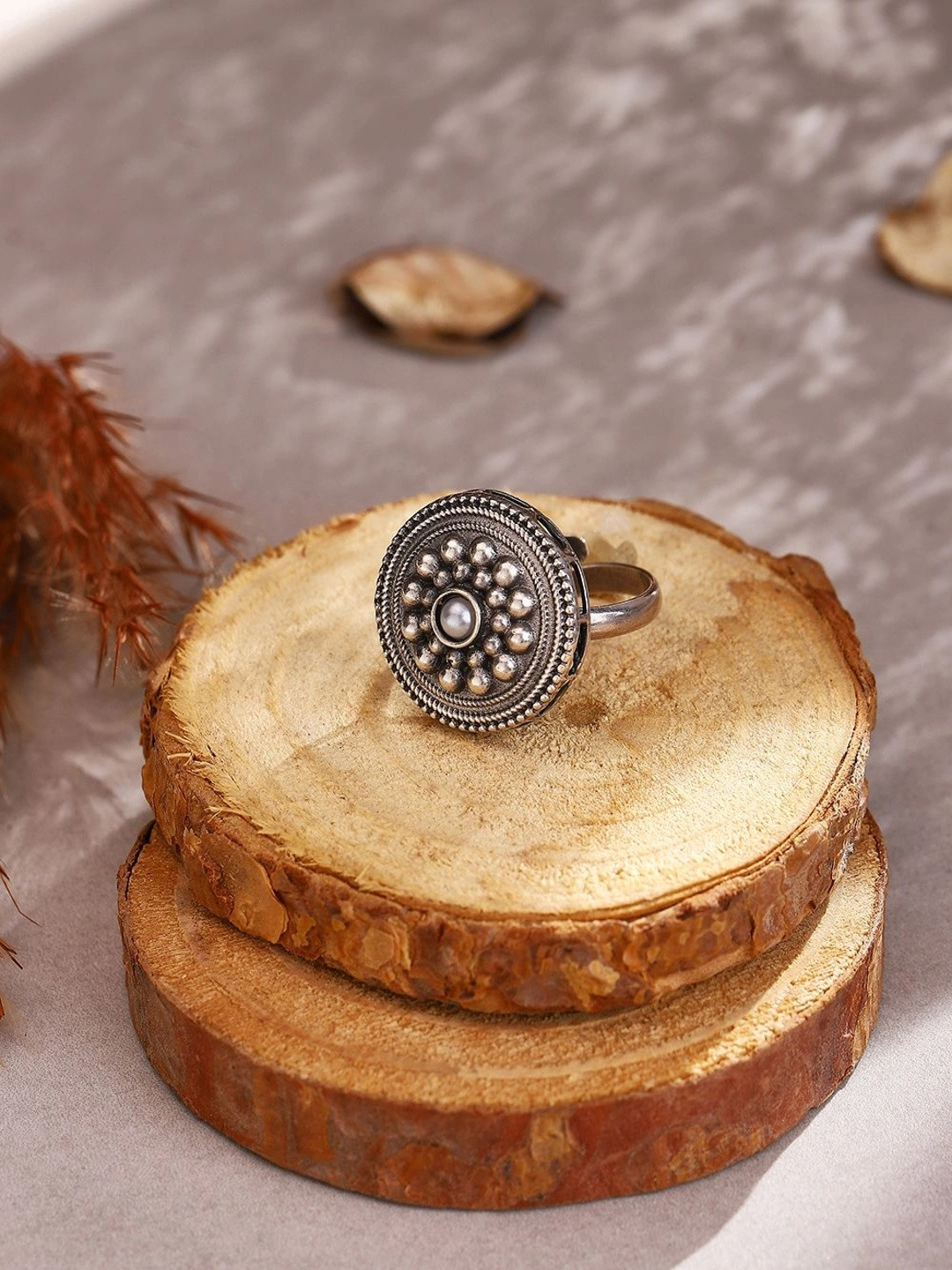 Fabindia Women Oxidised Finger Ring