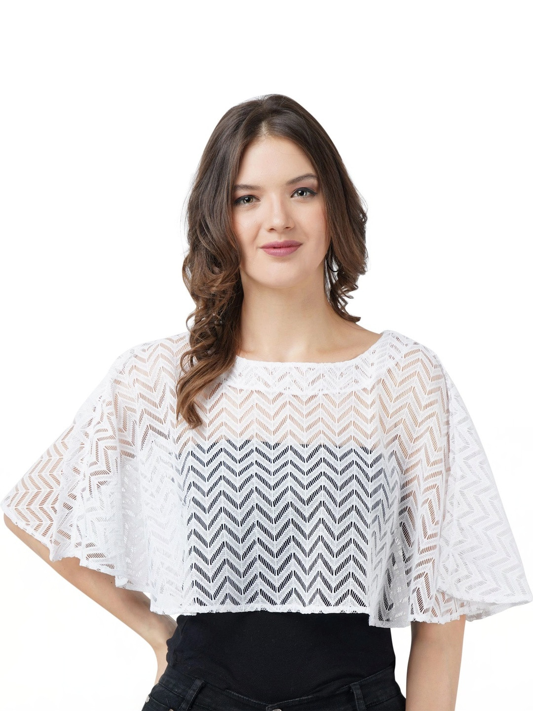 AOL Women Crop Shrug