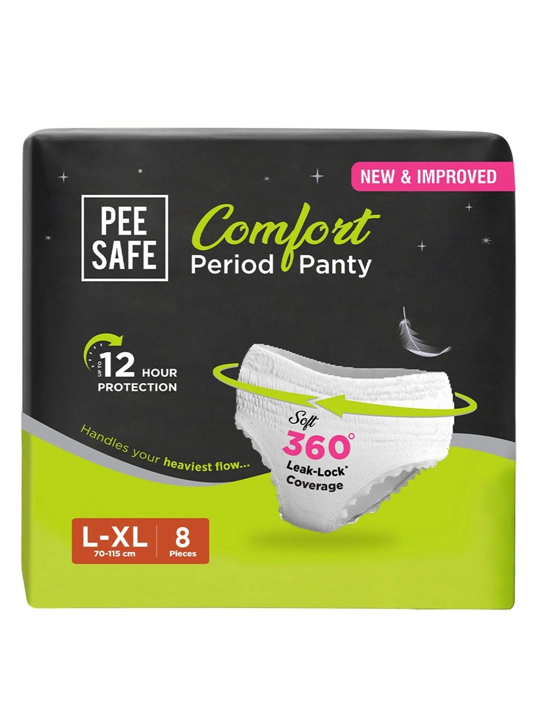 PEESAFE 8 Pieces Comfort Period Panties L-XL